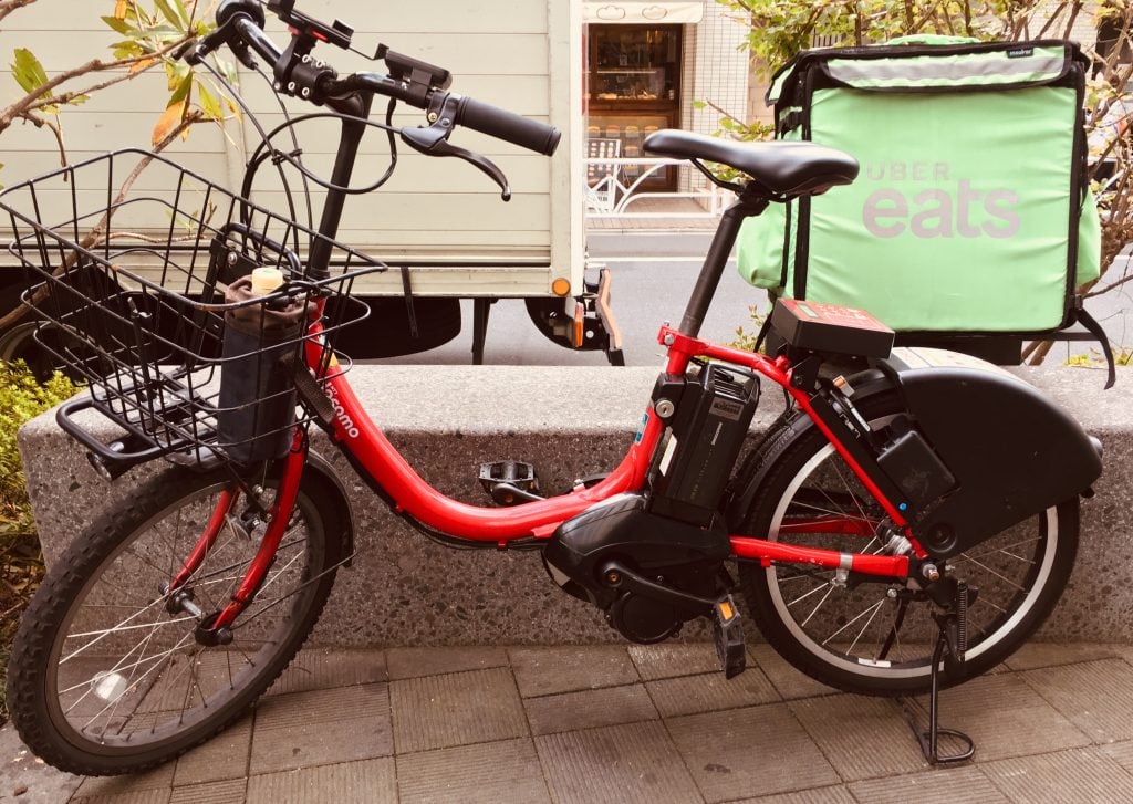 赤チャリ　緑ウバック