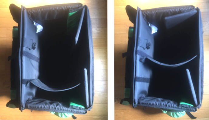 ウバッグ　仕切り