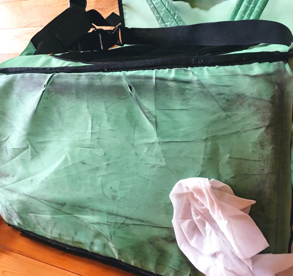 ウバッグの洗い方　底面