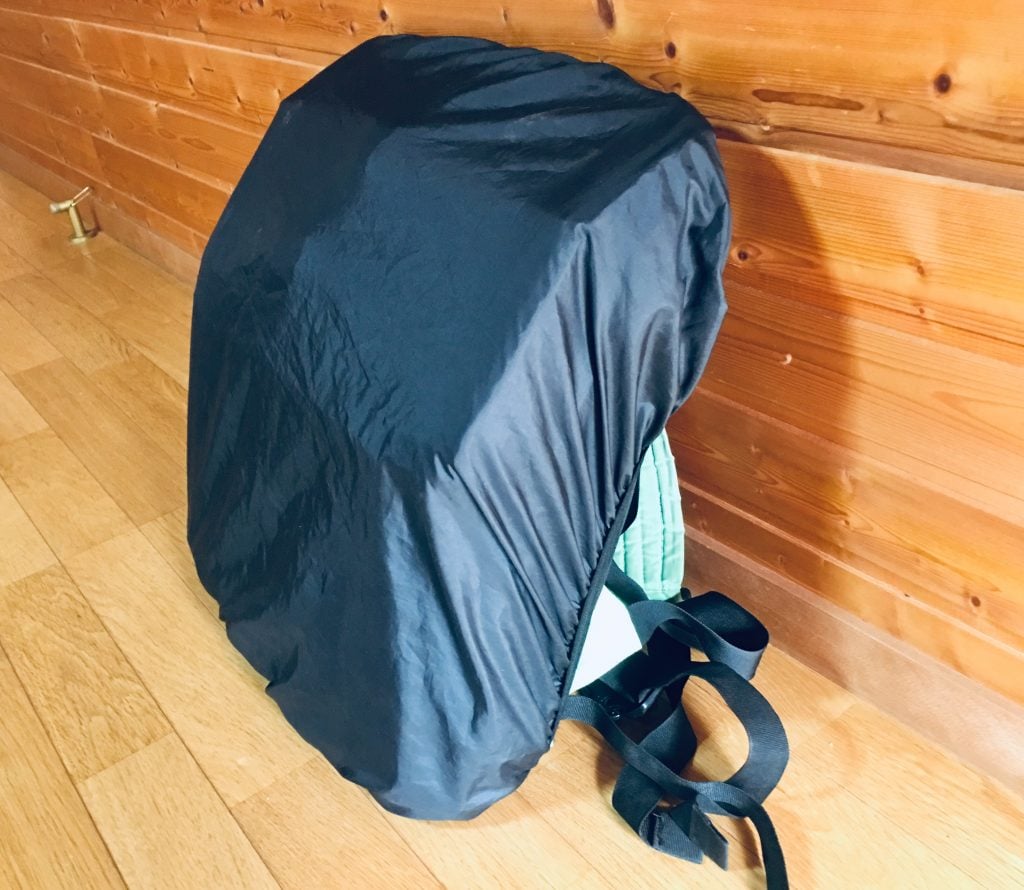 ウバッグ　レインカバー　縮小時