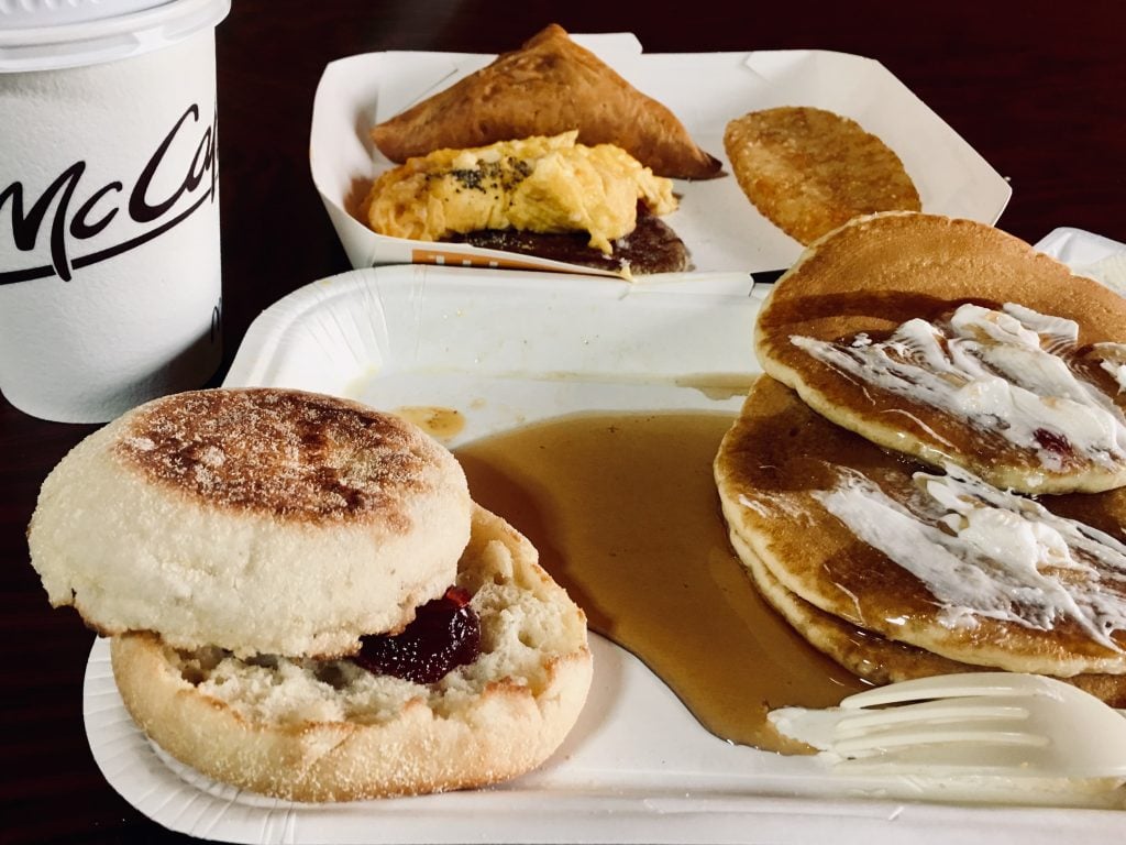 朝マックセット全部開いた